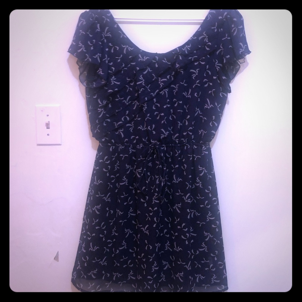 Ruffled cap sleeve dress